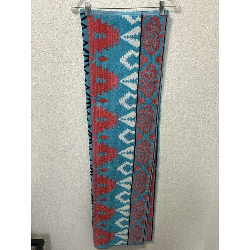 Vtg 90s Ralph Lauren Southwestern Aztec Towel Set 4 Pc Bath Hand Washcloth